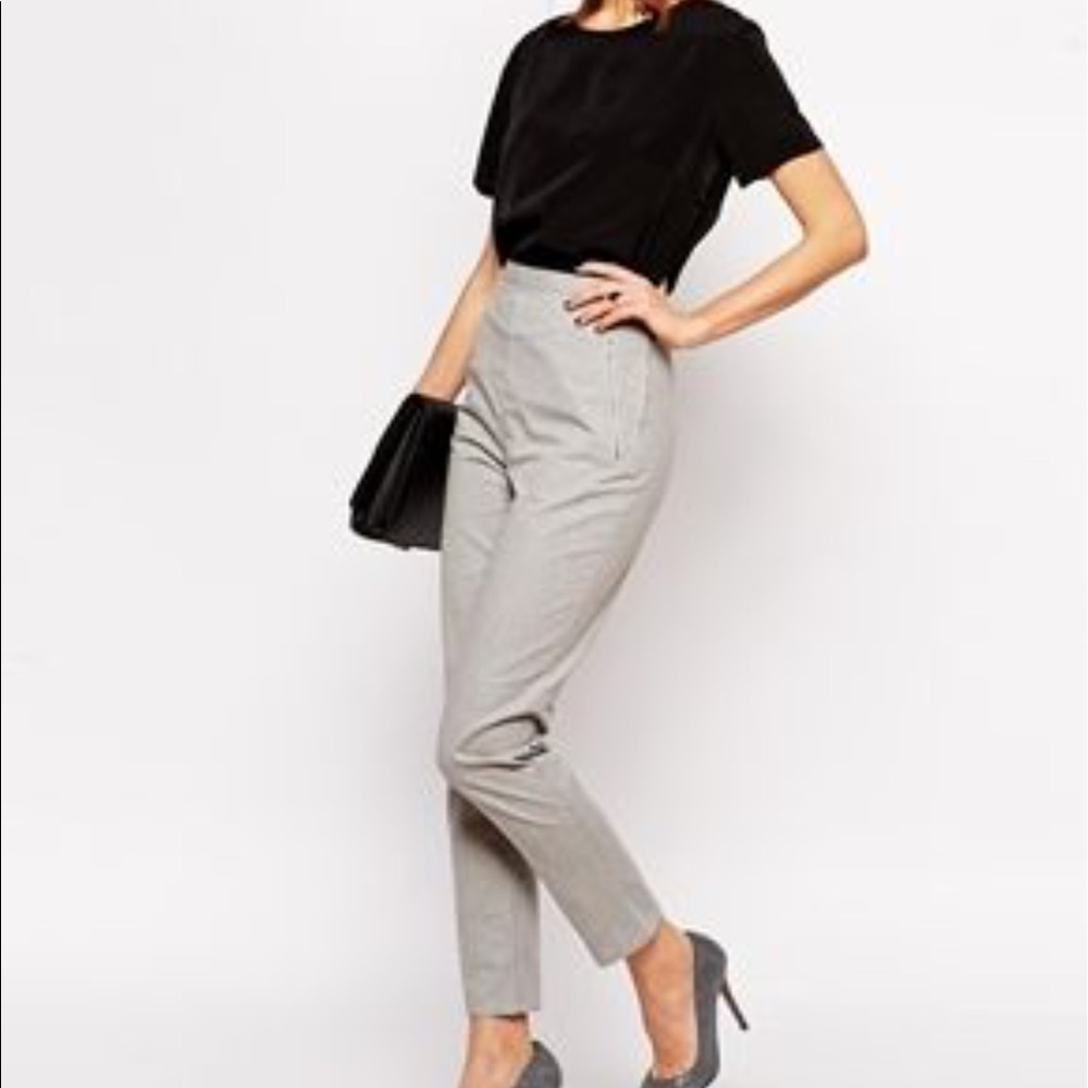 Cigarette pants high waist