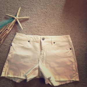 Lauren Conrad White Denim Shorts