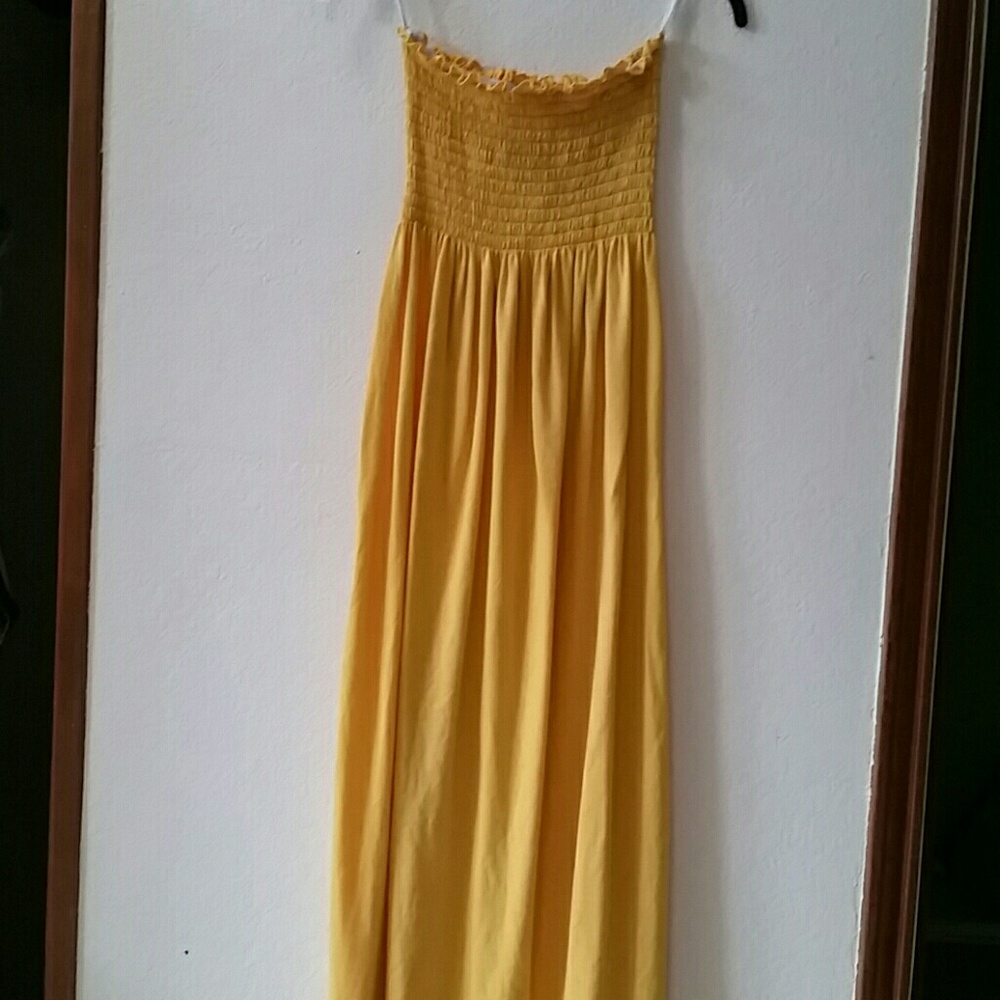 Strapless maxi dress