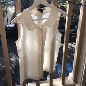 Cream Peter Pan collar blouse