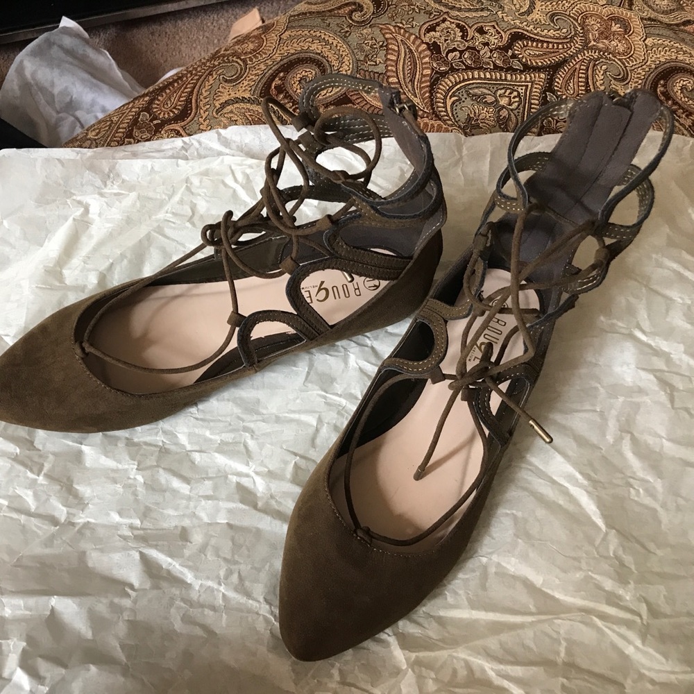 Olive green sandals