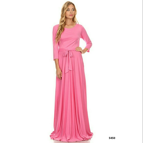 Dresses & Skirts - Beautiful Pink Long Maxi Dress
