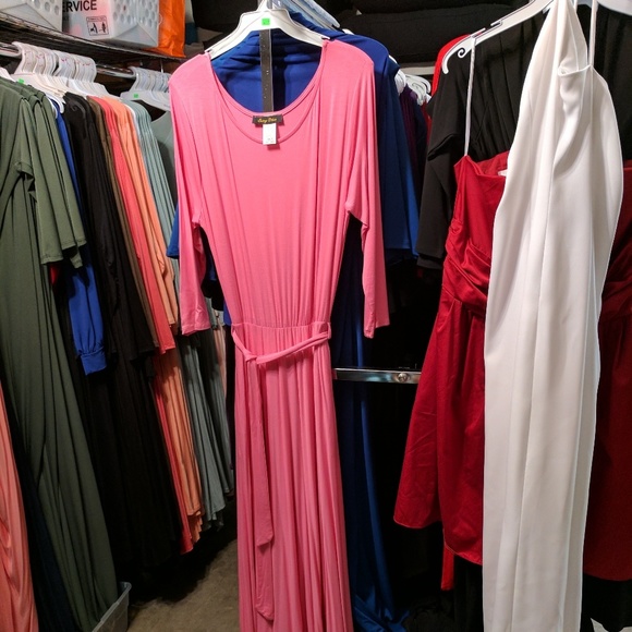 Beautiful Pink Long Maxi Dress - Picture 3 of 3