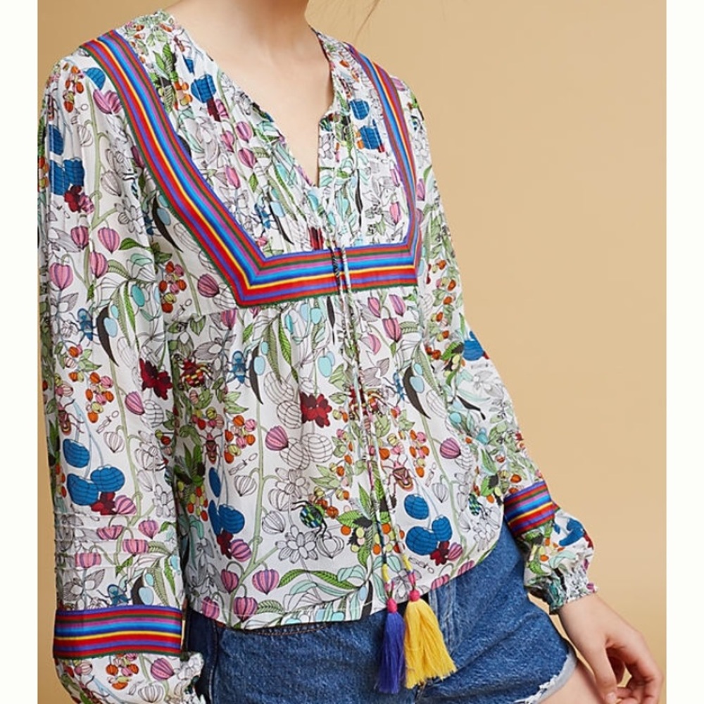 Impossible to Find! Maita Peasant Top by Isato 12