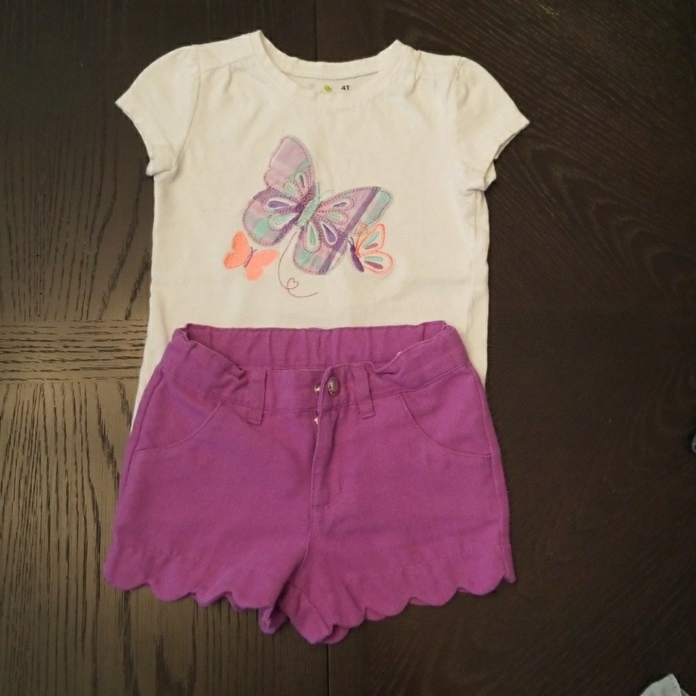 Shirt with matching shorts