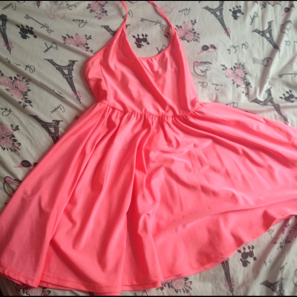 American Apparel Nylon Halter Skater Dress