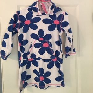 Mini Boden terry cloth hoody cover up size 5-6