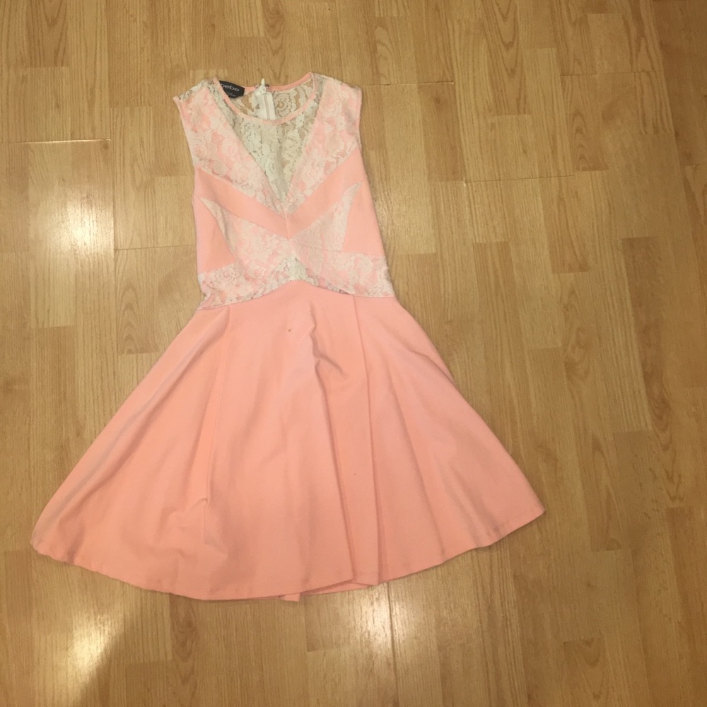Coral Bebe Dress Sz 6!