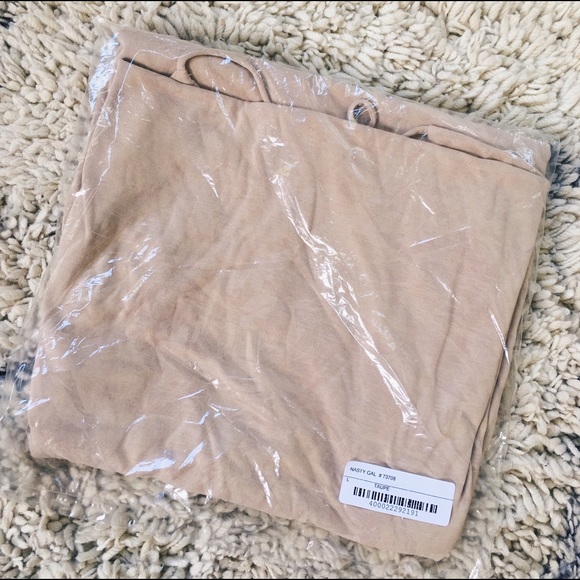 On the Cowl Sleeveless Mini Dress - Beige - Picture 7 of 7