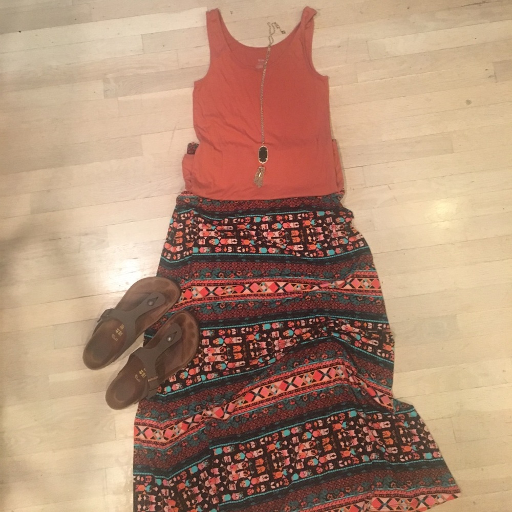 NWOT Mossimo Supply Co Tribal Maxi Skirt