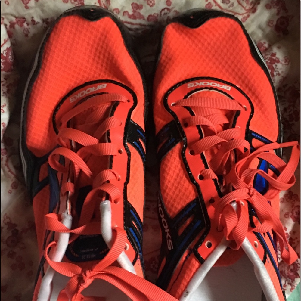 Brooks slightly cleated shoes for traction