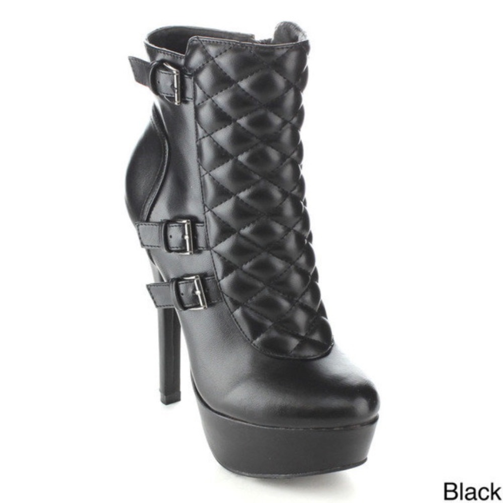 Nature Breeze Dainty Black ankle boots