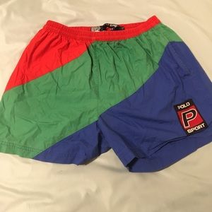 Ralph Lauren polo sport vintage mens swim shorts