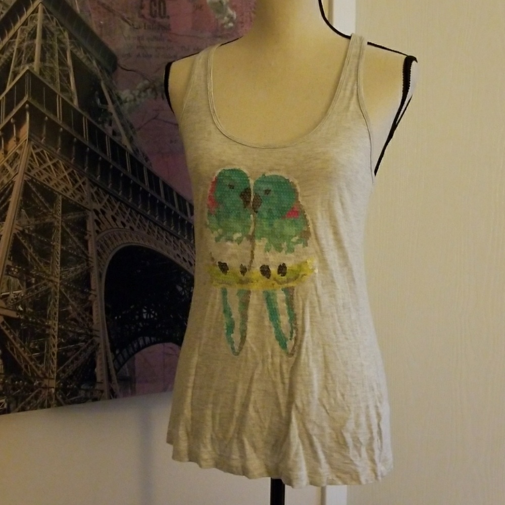 Old Navy Sequined Love Bird Tank