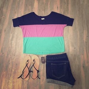 🎉HP🎉 AERIE color block tee