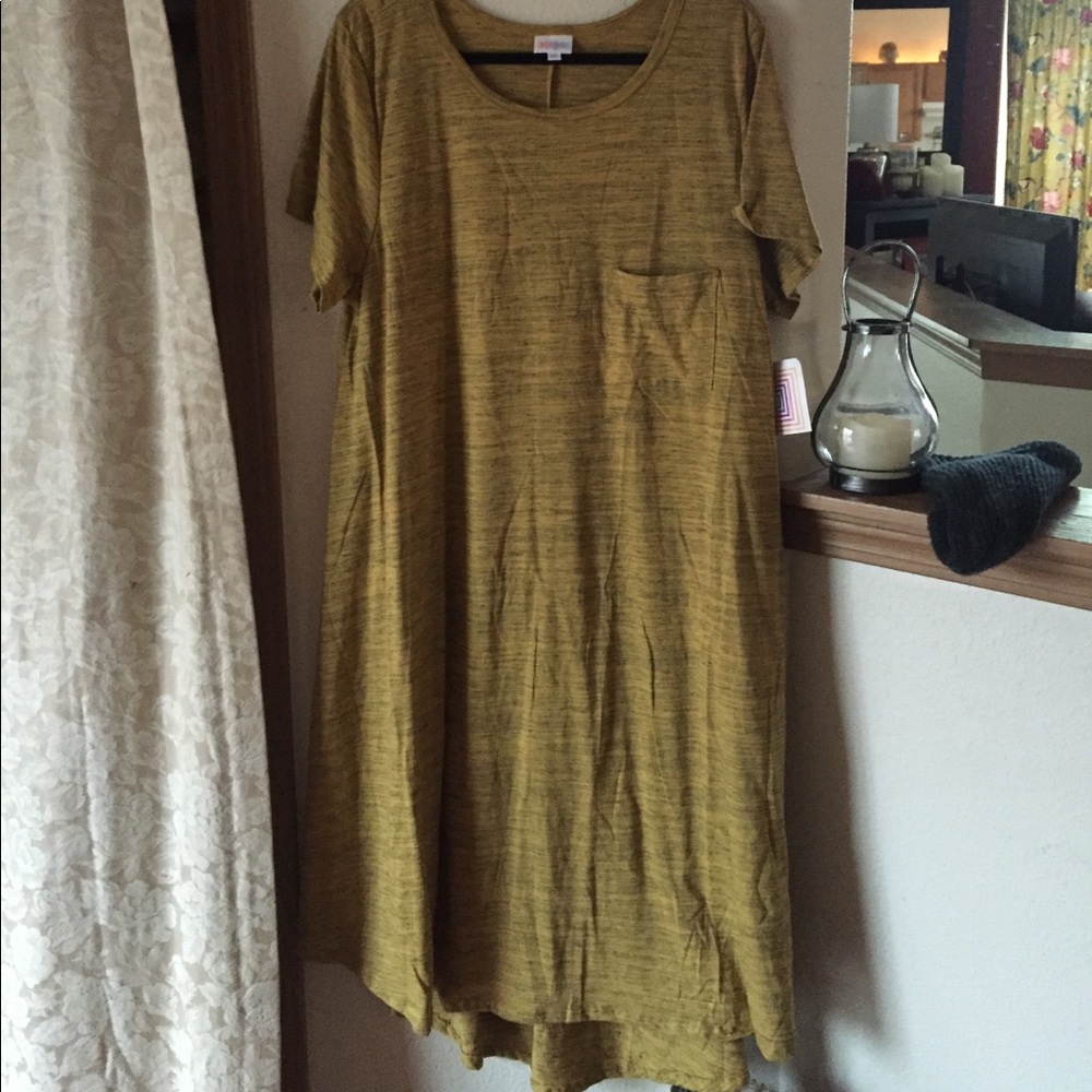 Mustard Carly 3XL NWT LULAROE