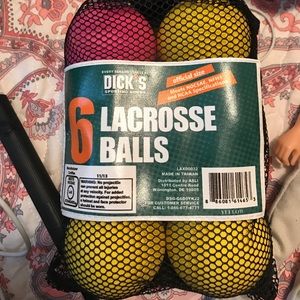6 lacrosse balls
