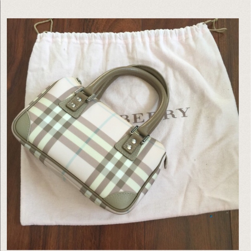 Burberry Nova Check pink mini satchel