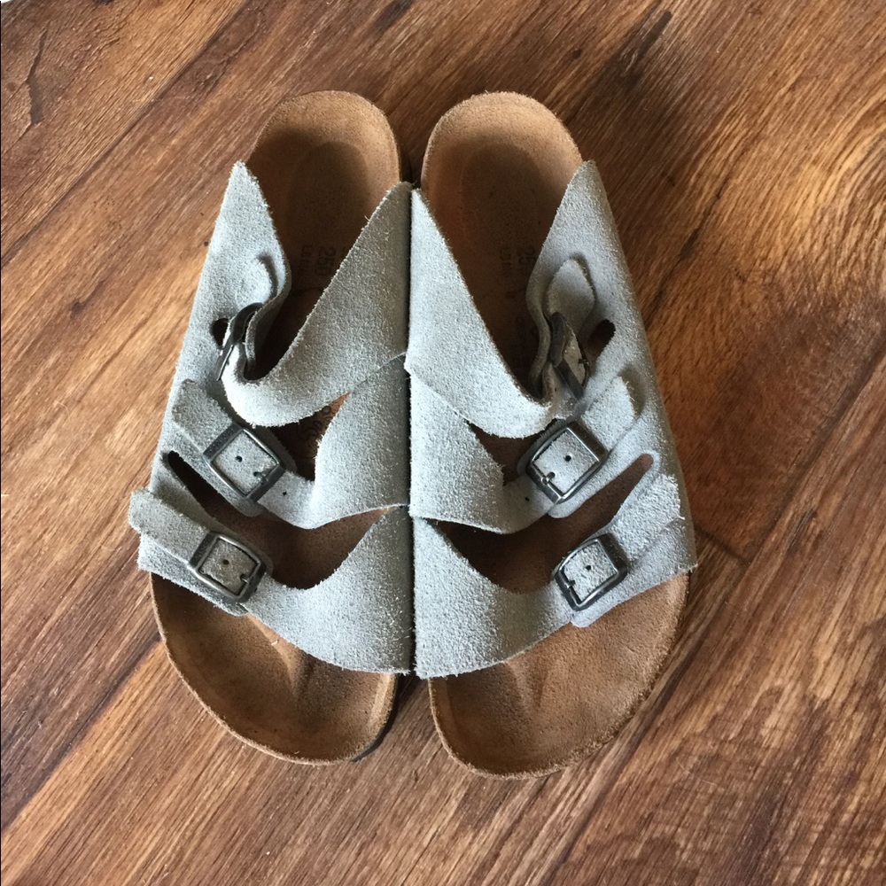 Original Birkenstocks Grey Swede size 39