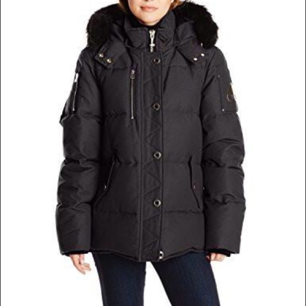 Moose Knuckles Fox Fur Down Filled Coat