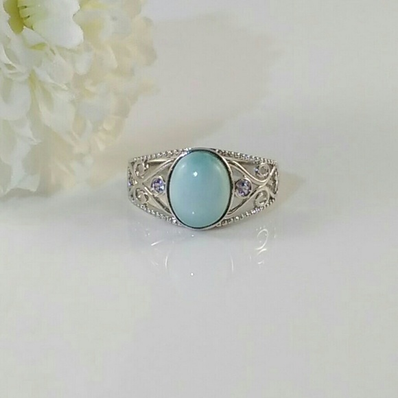 Jewelry - Larimar & Tanzanite Gemstone Ring