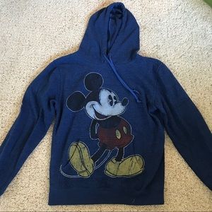 Blue Mickey Mouse Hoodie