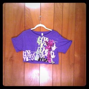 Hand-painted cotton crop t-shirt!