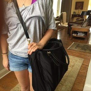 Sleek black briefcase/carry bag