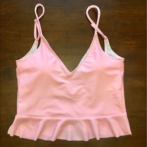 Kortni Jeane Scoopback Top in Flamingo Pink