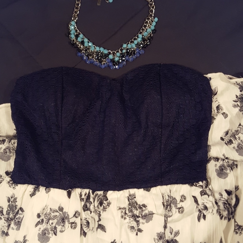 Strapless maxi dress