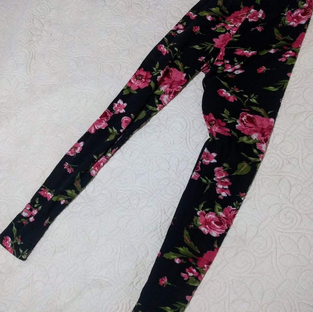 Pink Rose Leggings