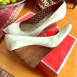 Coach cream heels