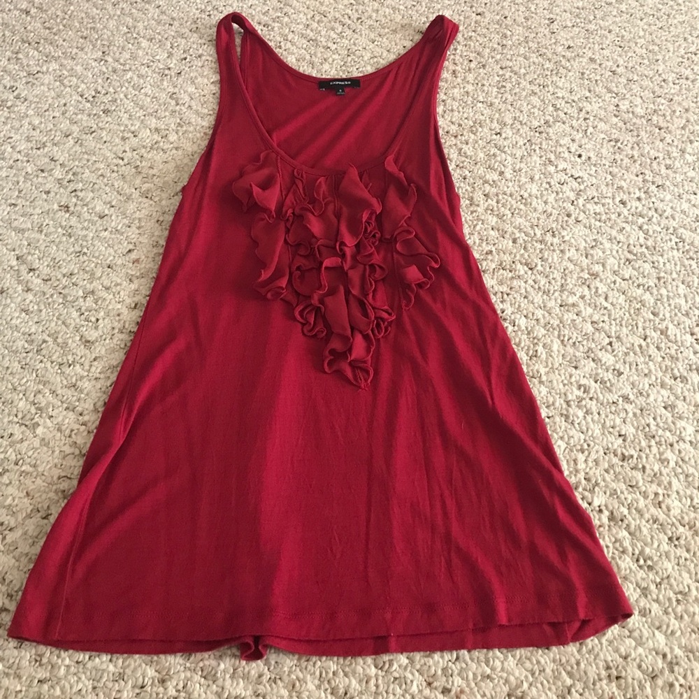 Express ruffle tank