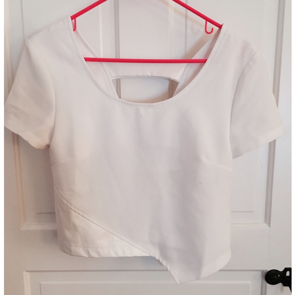 Tobi White Crop-Top