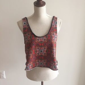 SALE! Fun Patterned LA Hearts Cropped Tank