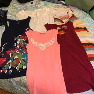 Lot of 7 Junior Tank Tops