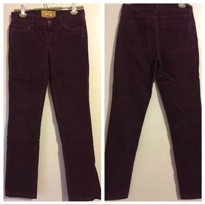 JCrew Matchstick Purple Cords