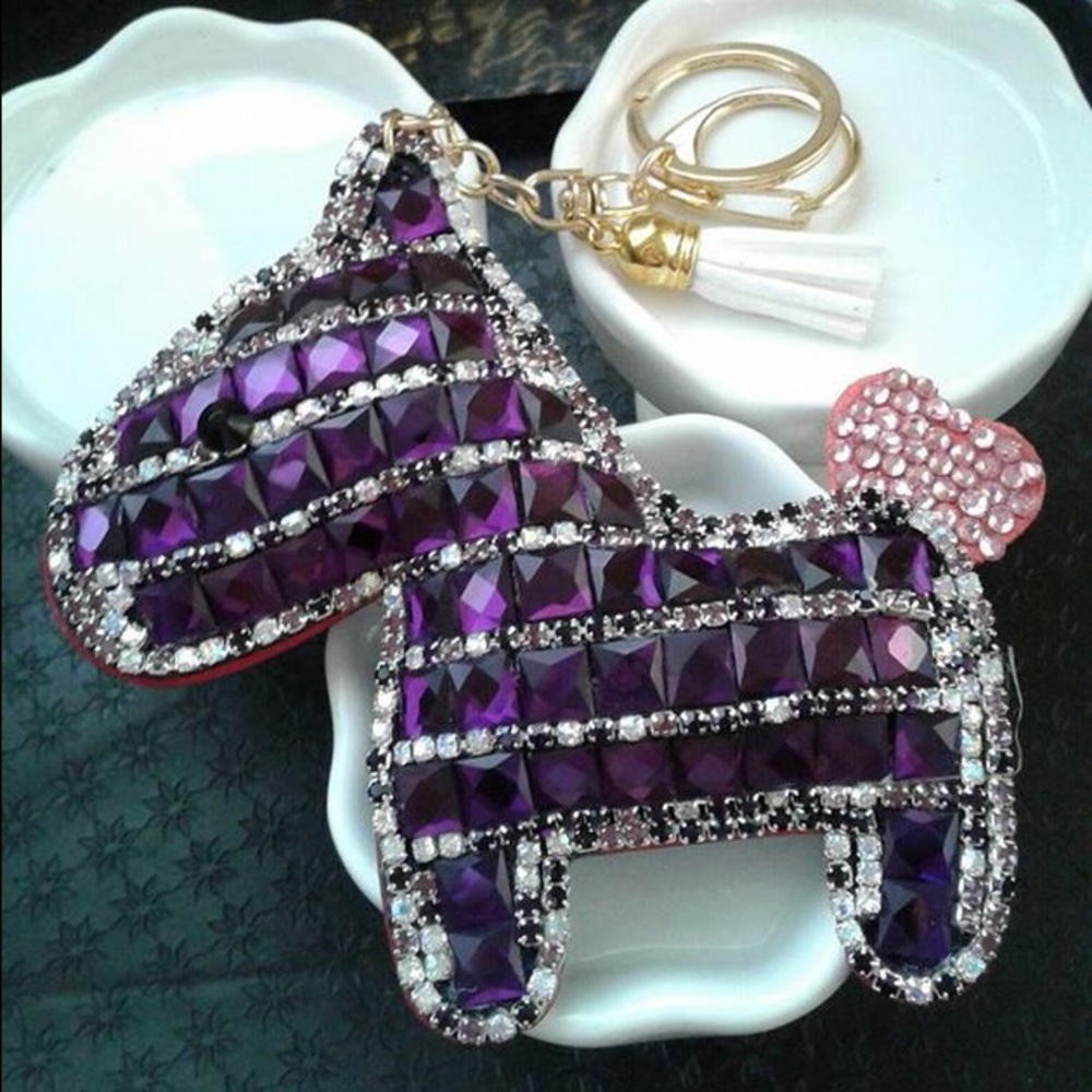 Keychain handbag car keychain horse-shape