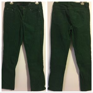 JCrew Matchstick Green Cords