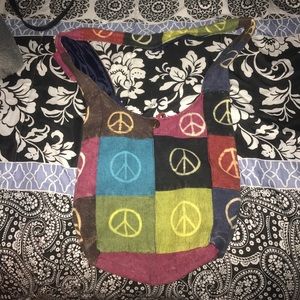 Peace cross body bag