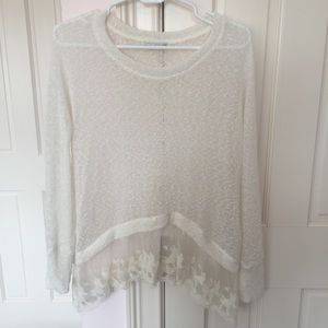 Lucy Hale Lace Sweater