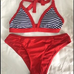 Red Bikini Swim Suit