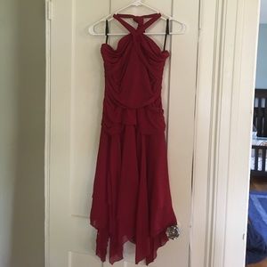 **PRICE DROP** Red halter dress
