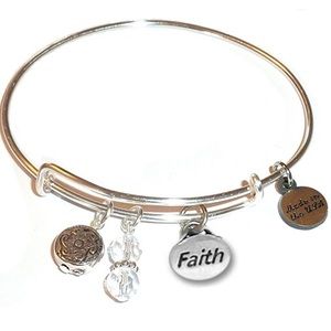 FAITH expandable wire bangle bracelet