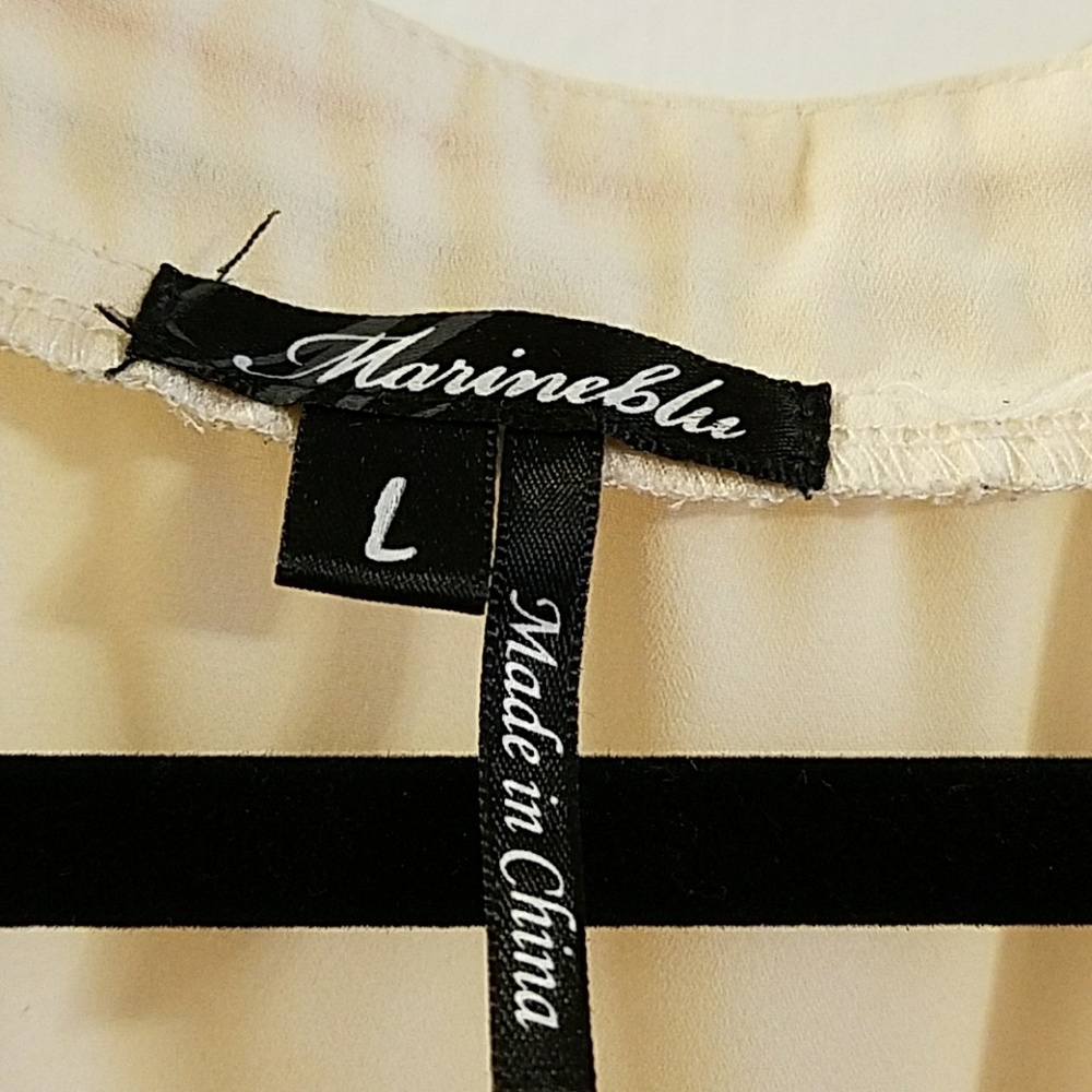 Marineblu size L dress with beaded detail - Picture 2 of 4