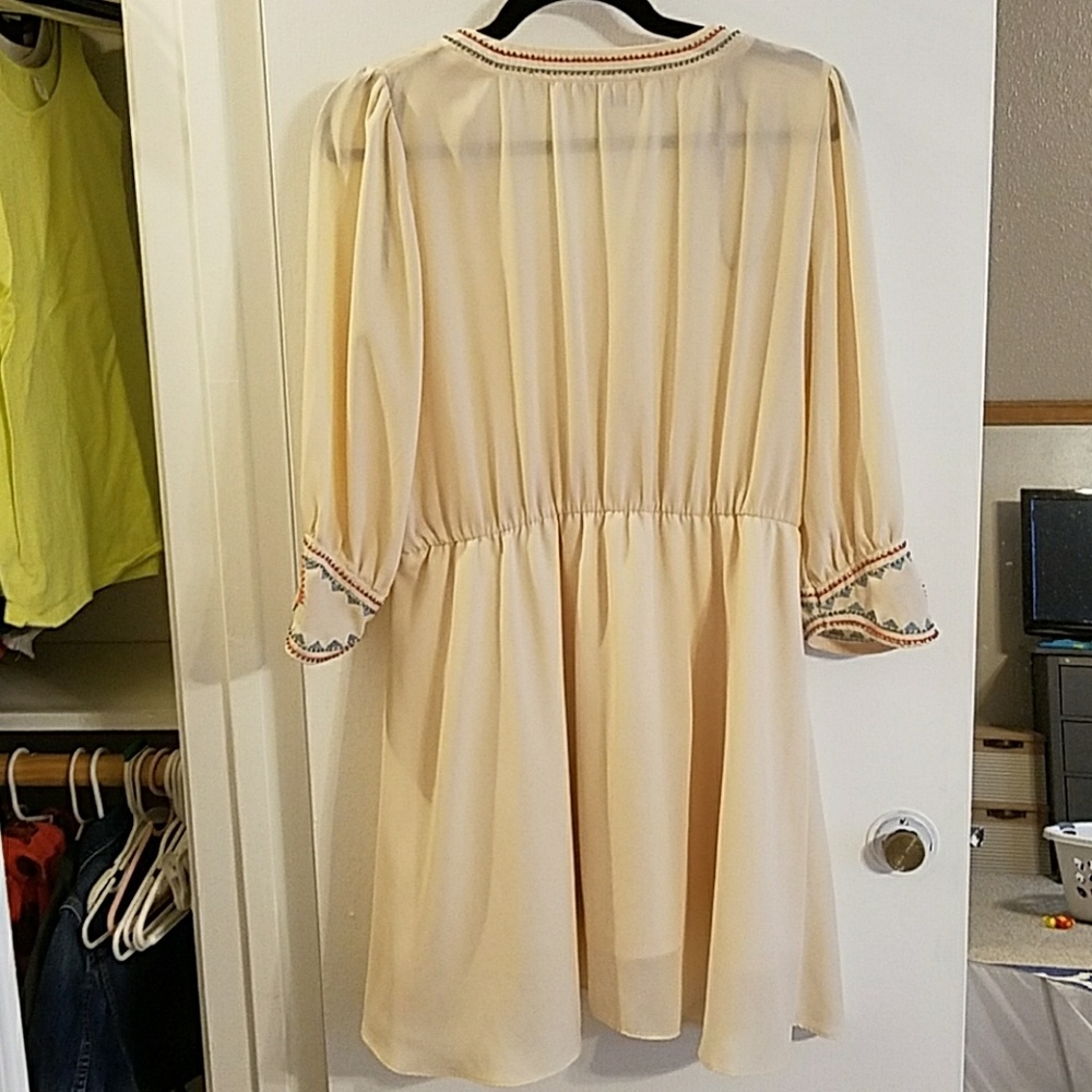 Marineblu size L dress with beaded detail - Picture 3 of 4