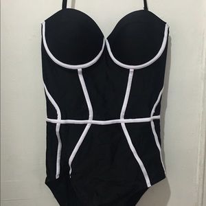 Black and White Swimsuit