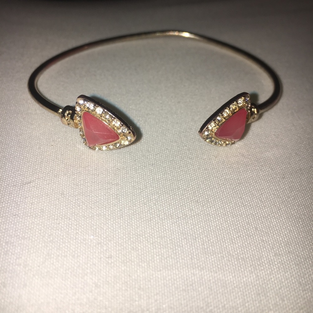 Kendra Scott Gold and pink diamond bracelet