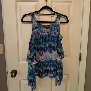 Rock & Republic Tiered Flowing Tank Top