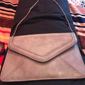 Grey purse / clutch